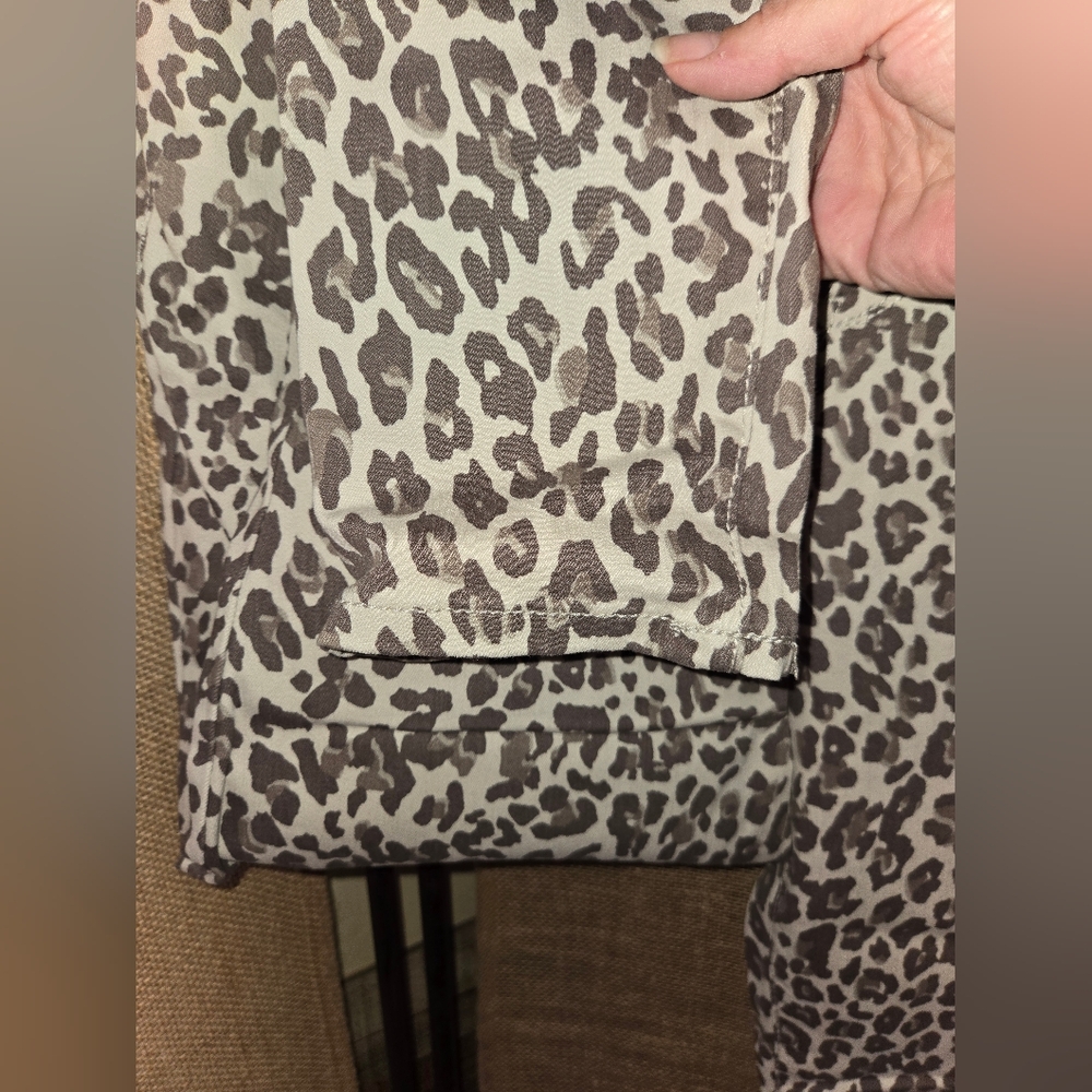 Women's Nine West Gramercy Skinny Ankle Animal Print Skinny Pants Size 8 - Picture 4 of 12